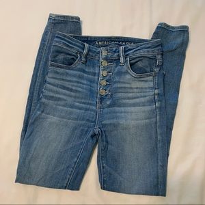 American Eagle High Waist Jeggings 👖 Button Fly